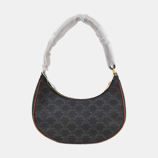 Authenticated pre-owned  AVA Coated Canvas Brown - Top Handle Bag at Looply