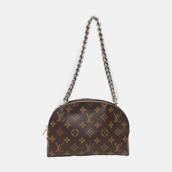 BE ALMA Monogram Coated Canvas Brown