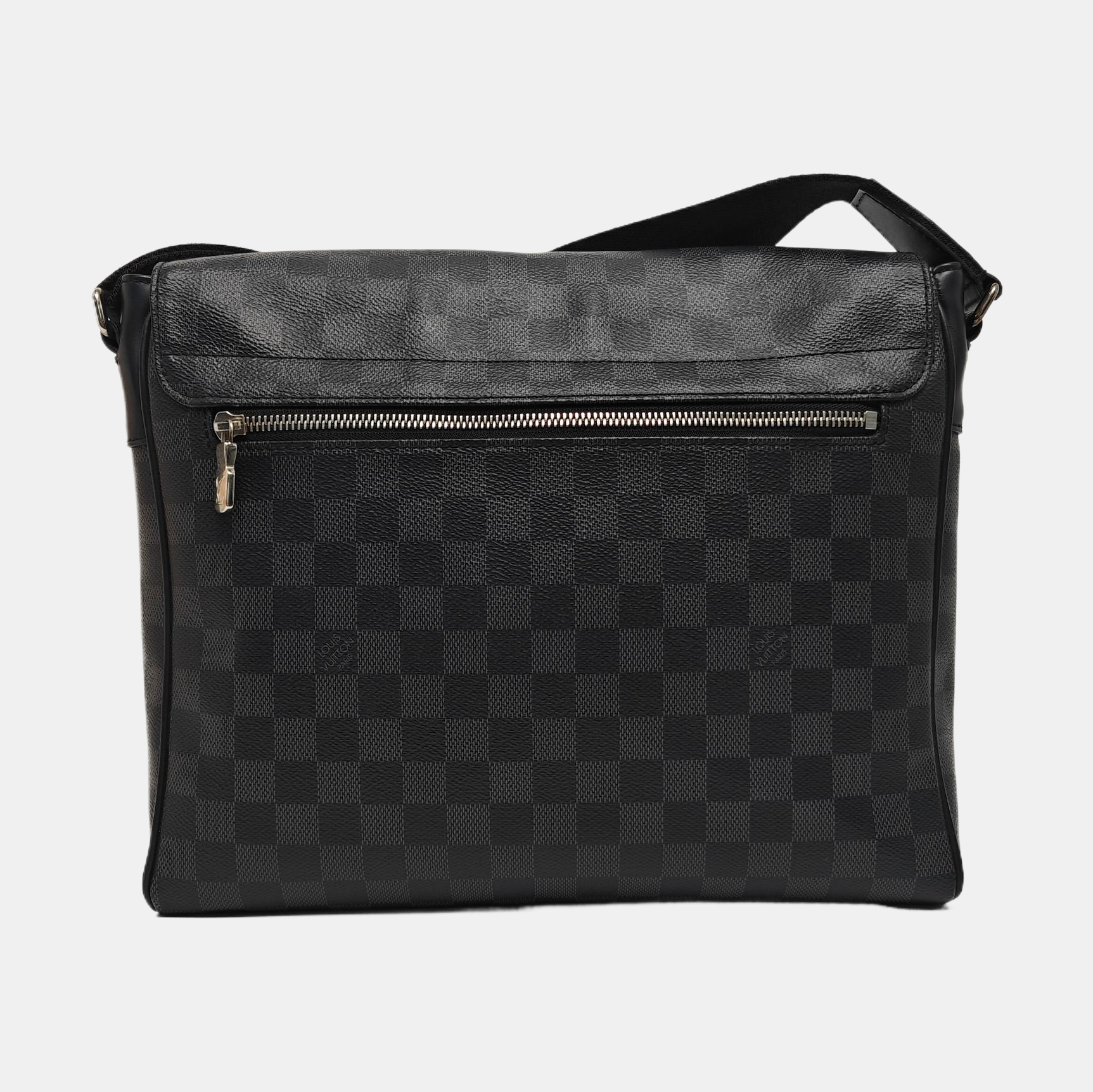 DISTRICT MM Damier Graphite Coated Canvas Gray