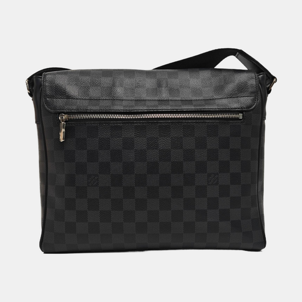 DISTRICT MM Damier Graphite Coated Canvas Gray