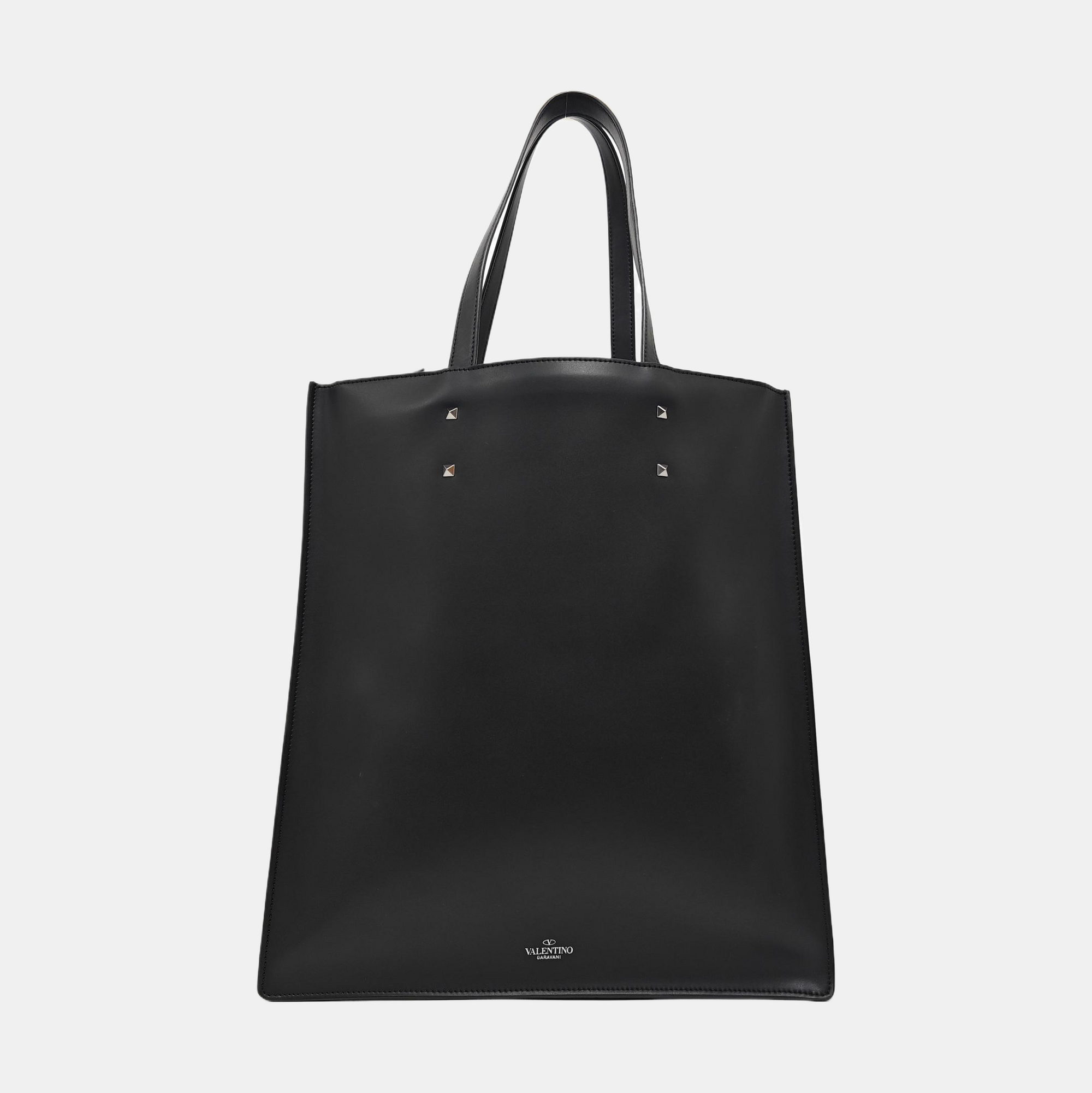Vltn Calfskin Black