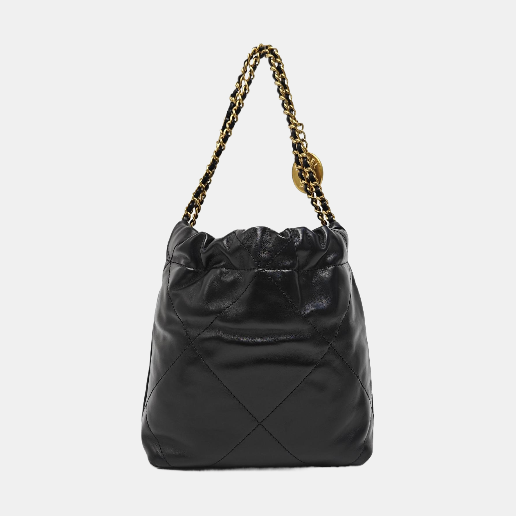 CHANEL 22 Mini Quilted Calfskin Black