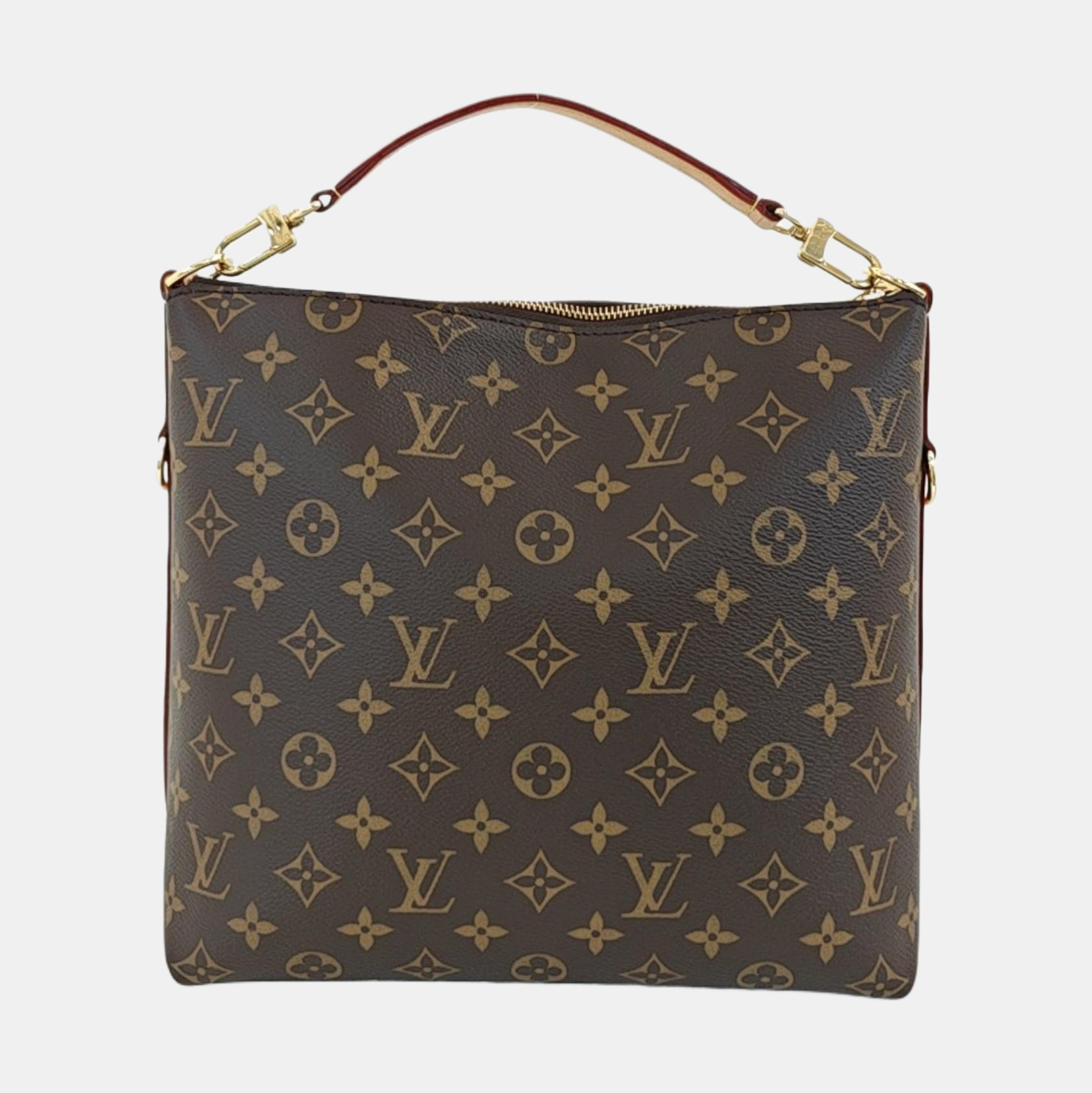 Monogram Coated Canvas Shoulder Bag Brown