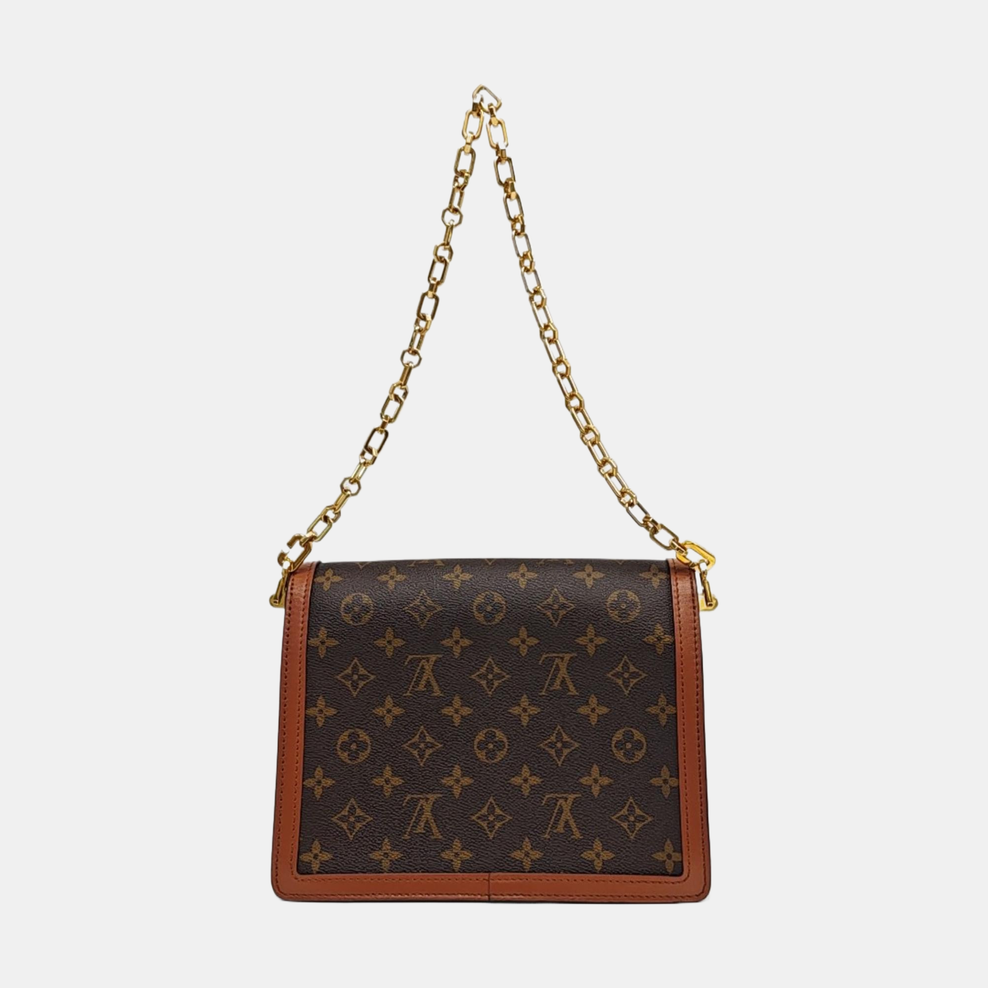 DAUPHINE MM Monogram Coated Canvas Brown