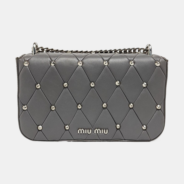 Pattina Nappa Quilted Lambskin Gray