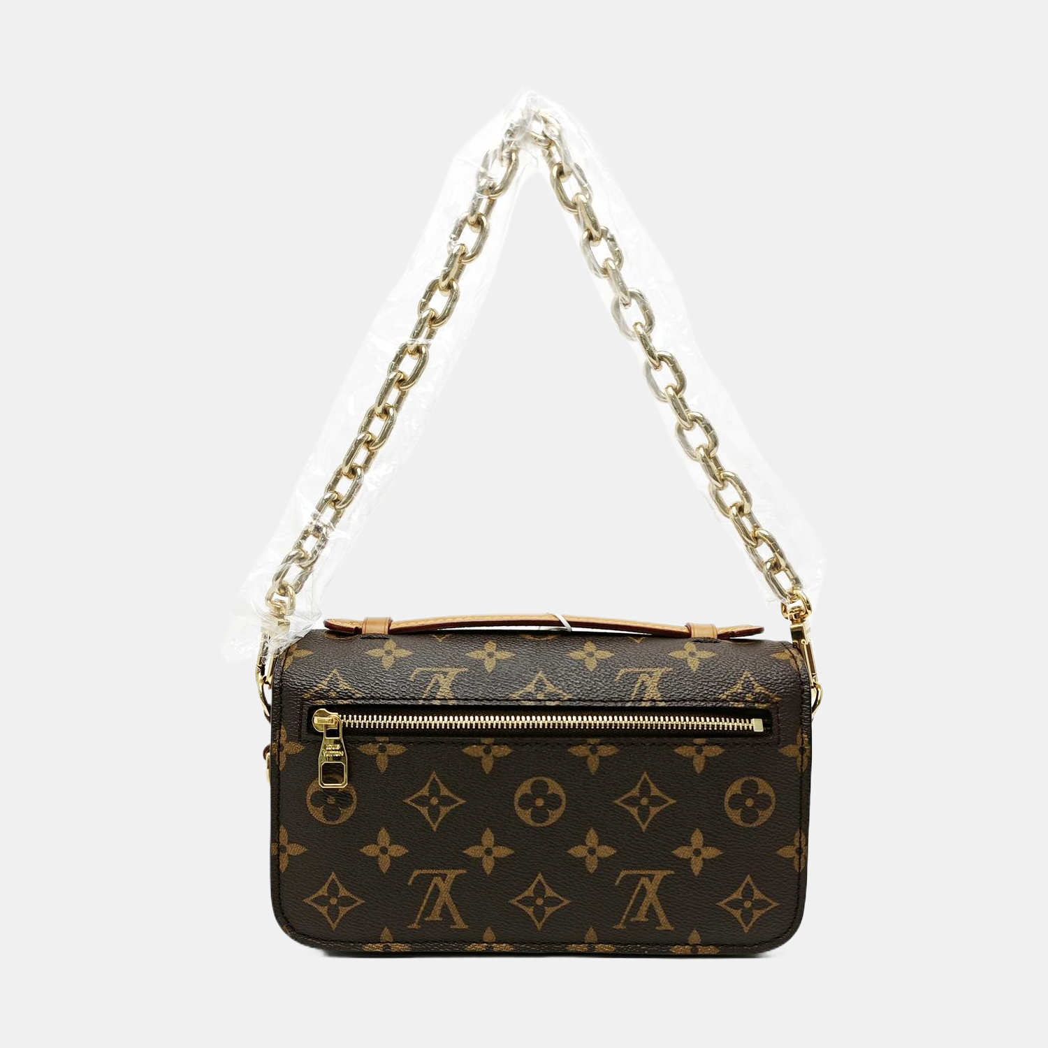 MÉTIS EAST WEST Monogram Coated Canvas Brown