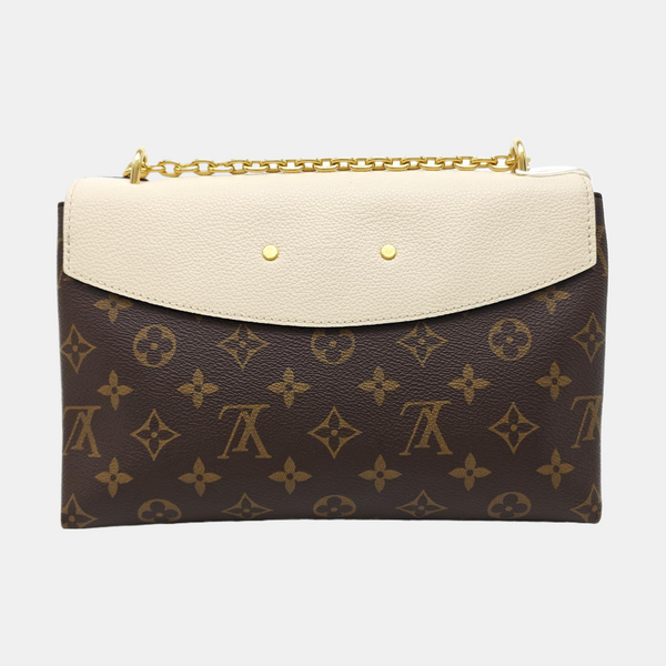 SAINT PLACIDE Monogram Coated Canvas White