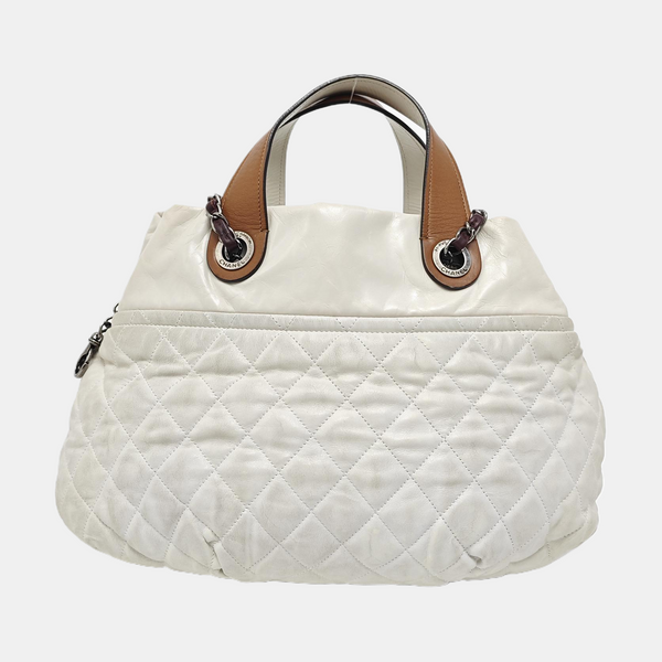 THE MIX Quilted Calfskin White