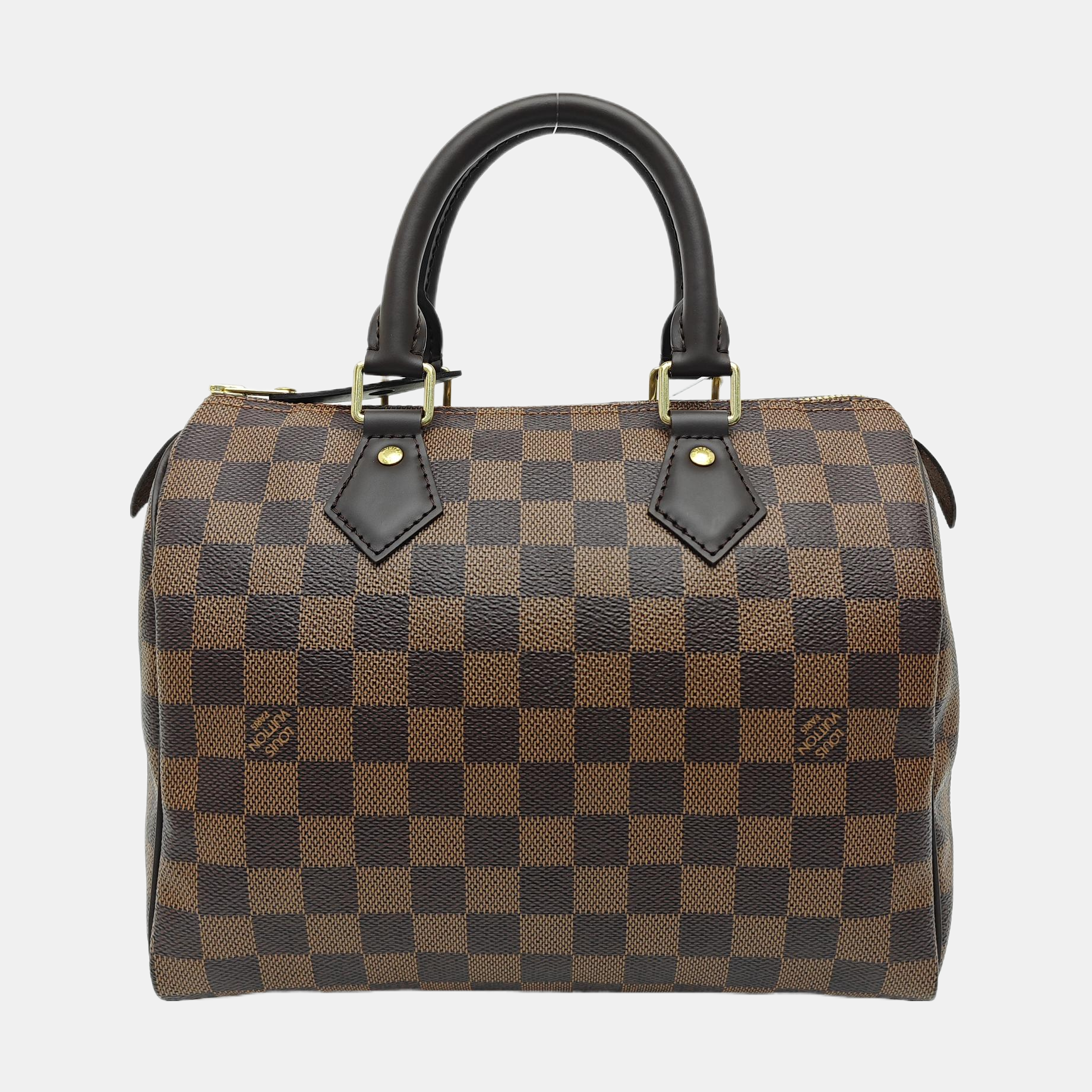 SPEEDY 25 Damier Ebene Coated Canvas Brown