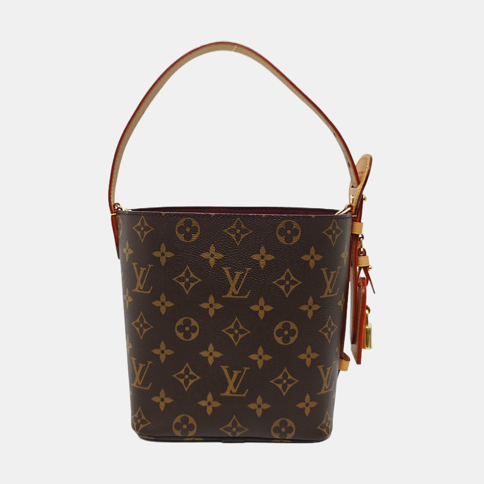 ALL IN BB Monogram Coated Canvas Brown