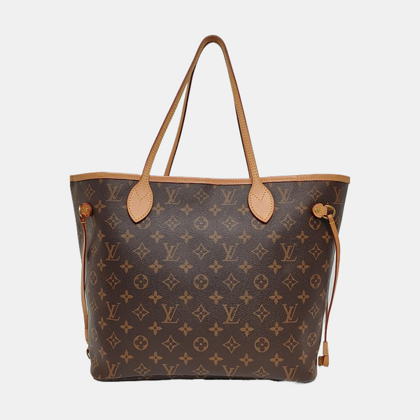 NEVERFULL MM Monogram Coated Canvas Brown
