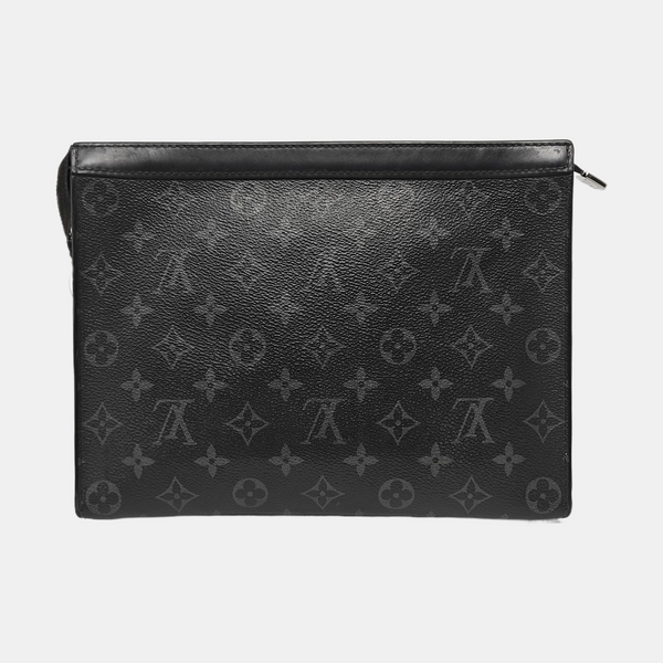 Pochette Voyag MM Monogram Coated Canvas Black