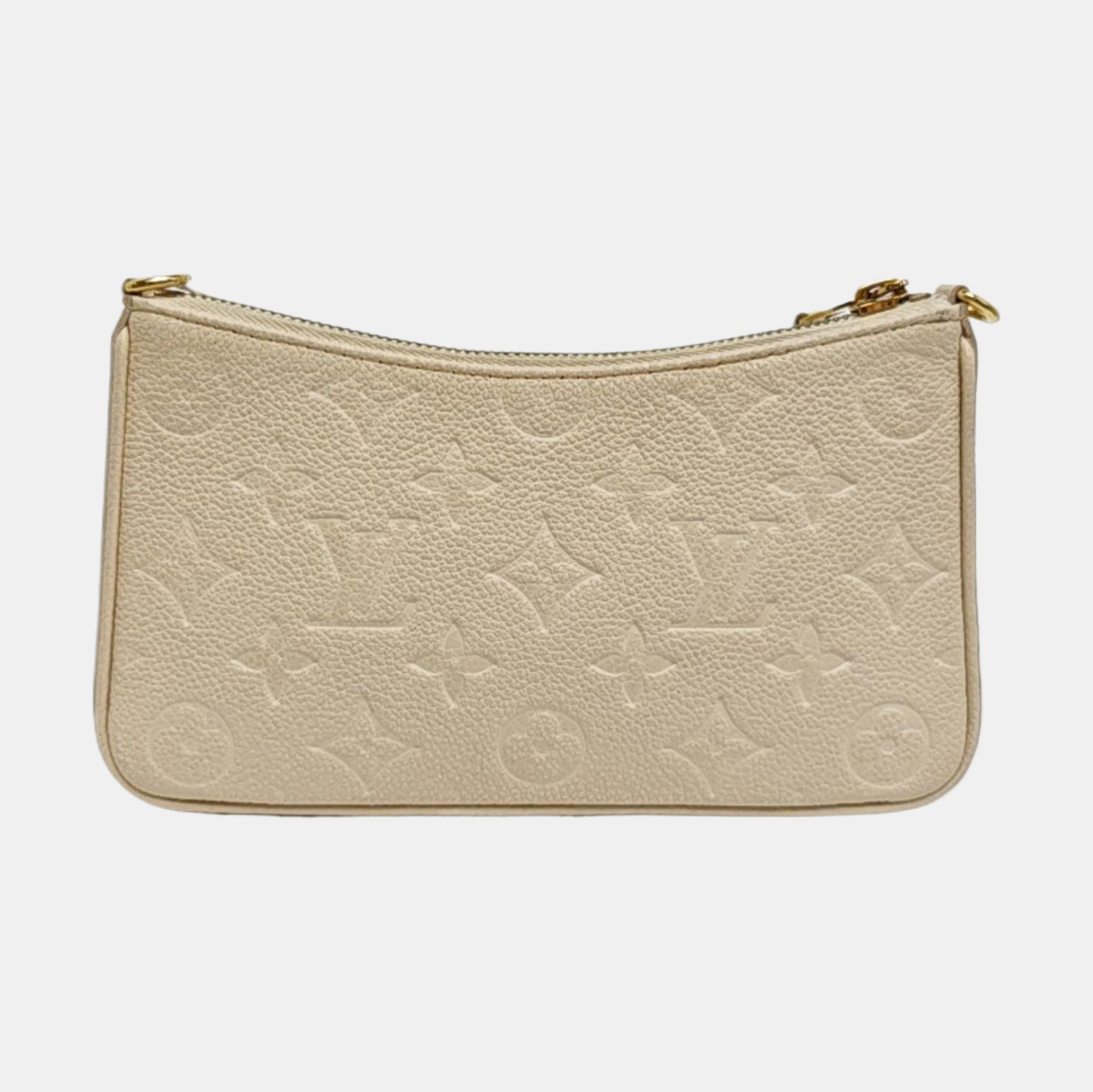 EASY POUCH ON STRAP Calfskin Beige