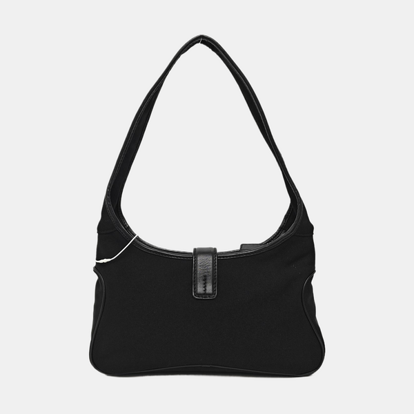 Nylon Top Handle Bag Black