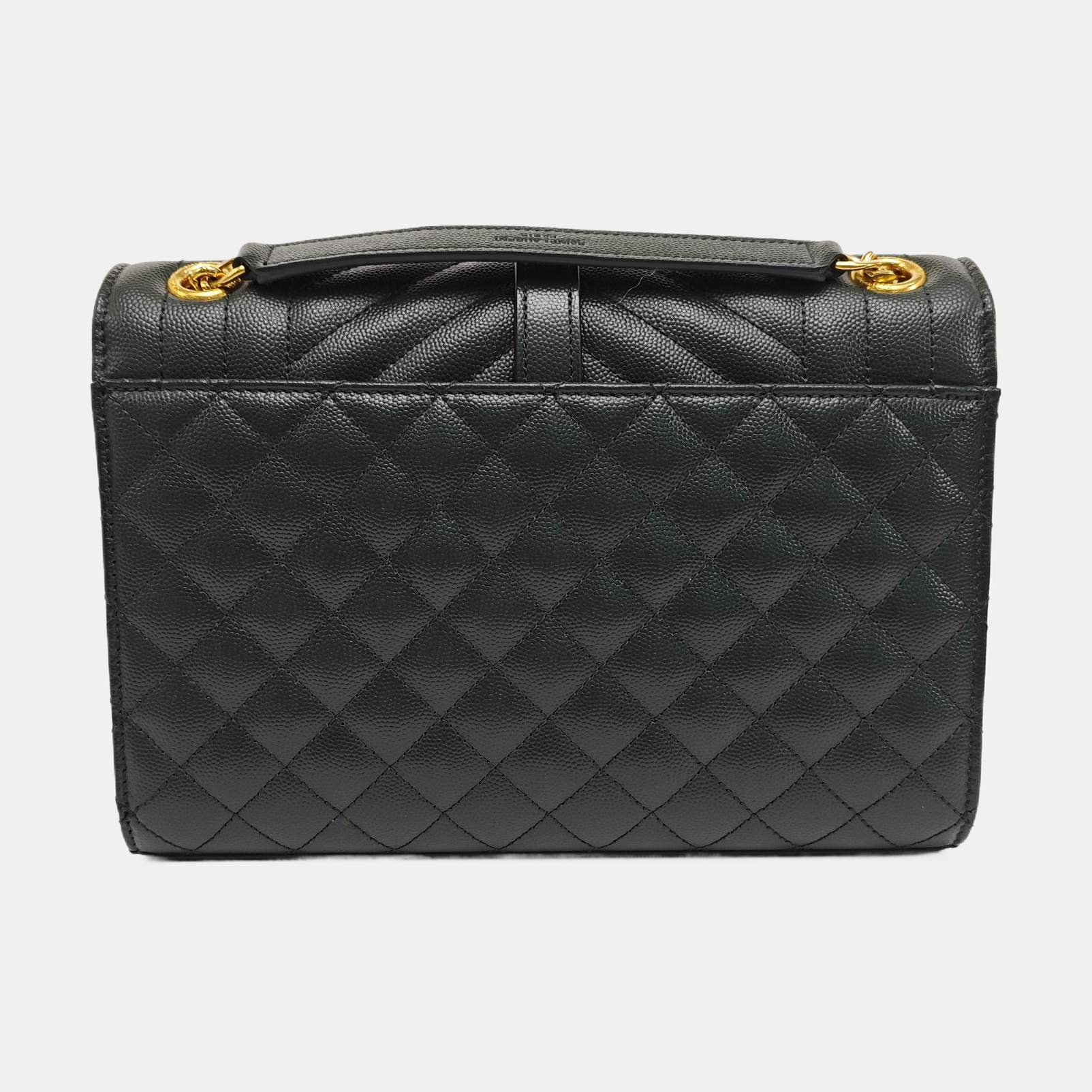 ENVELOPE Medium Chevron Calfskin Green