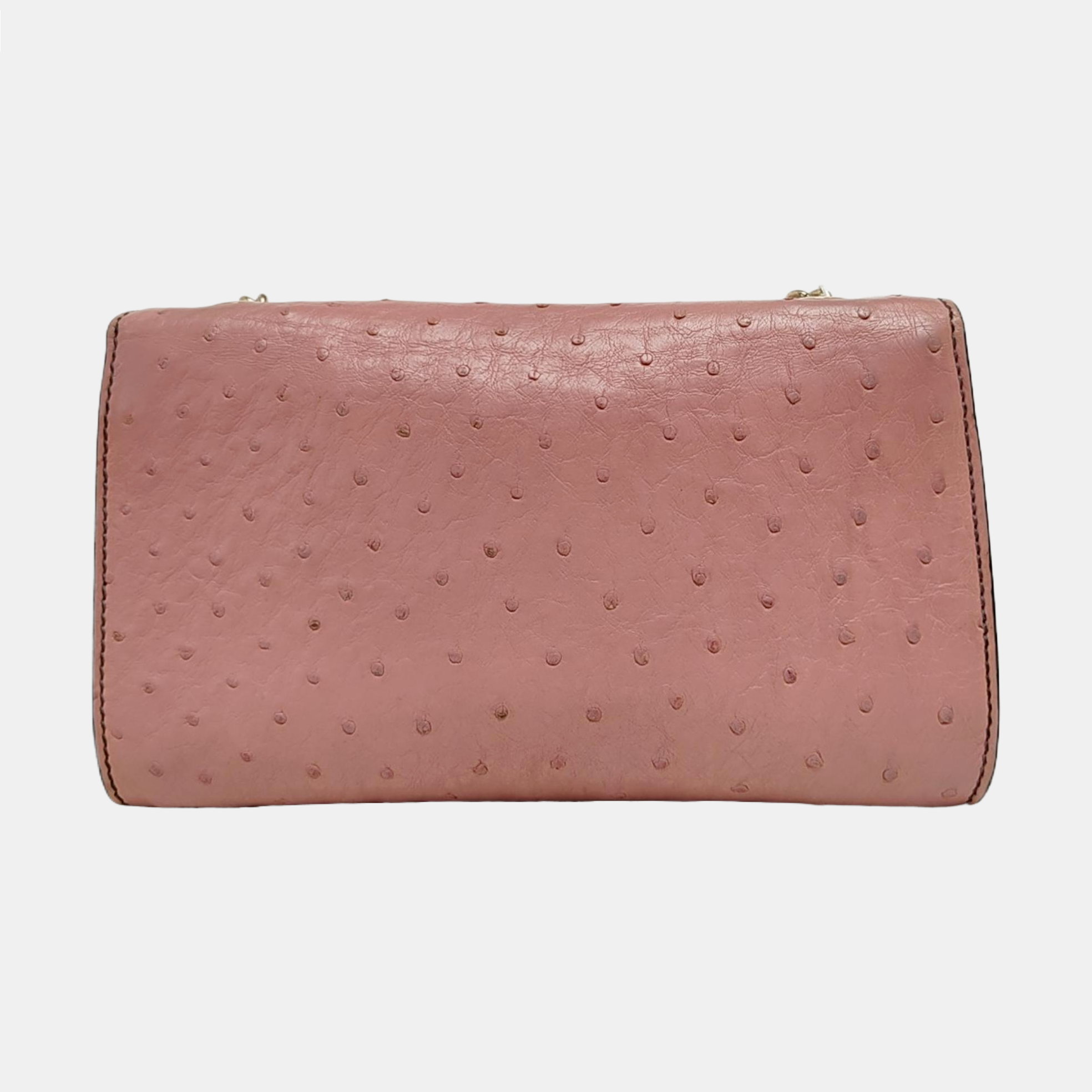 Emily Chain Ostrich Pink