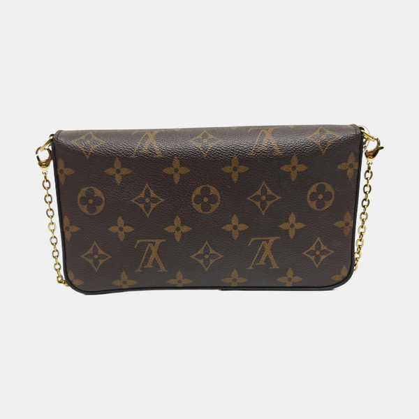 FÉLICIE Monogram Coated Canvas Brown