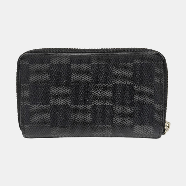 Damier Graphite Coated Canvas Card Holder Gray