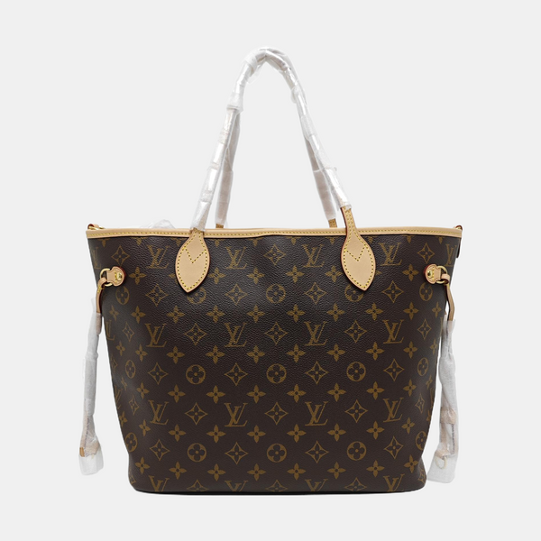 NEVERFULL MM Monogram Coated Canvas Brown