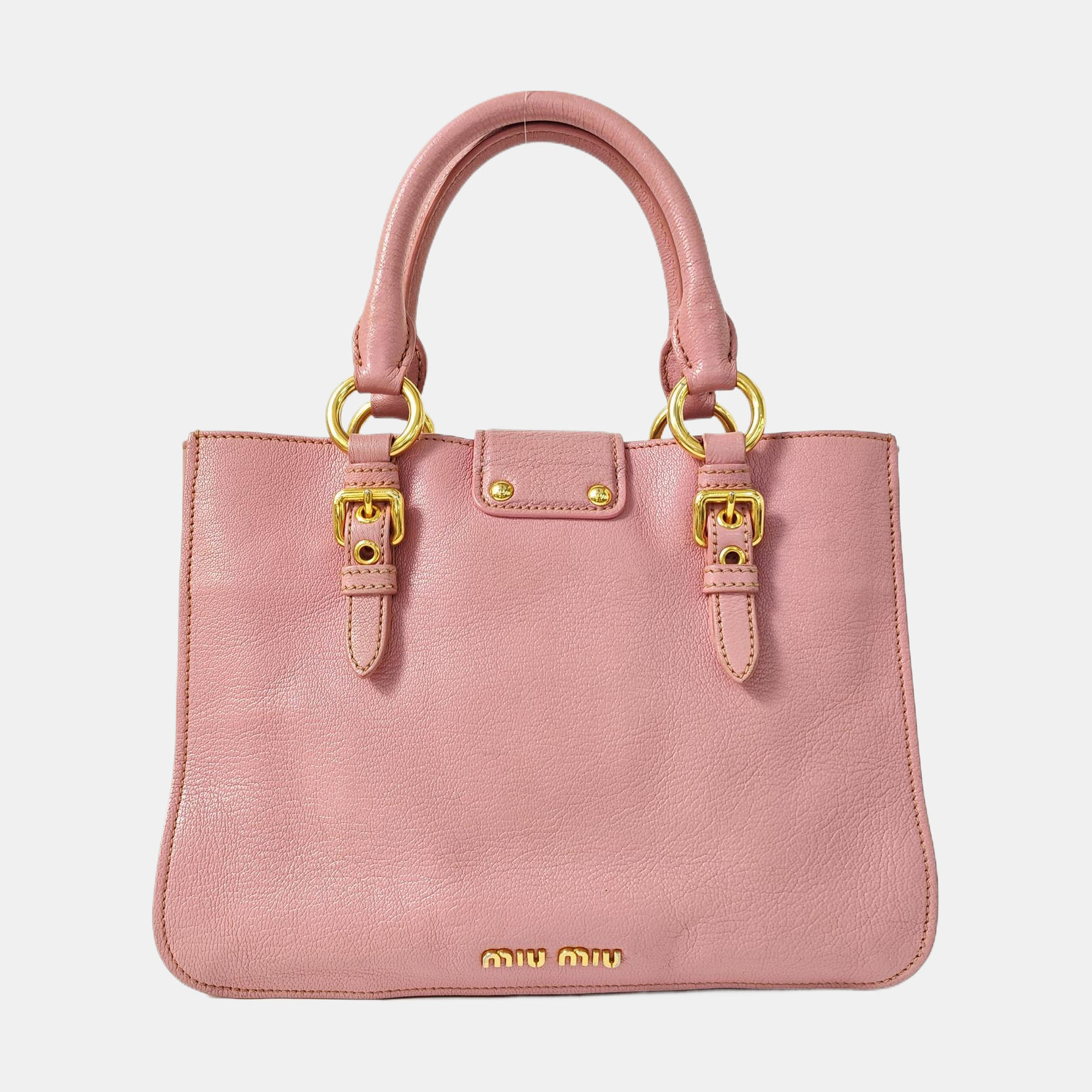 Calfskin Tote Bag Pink