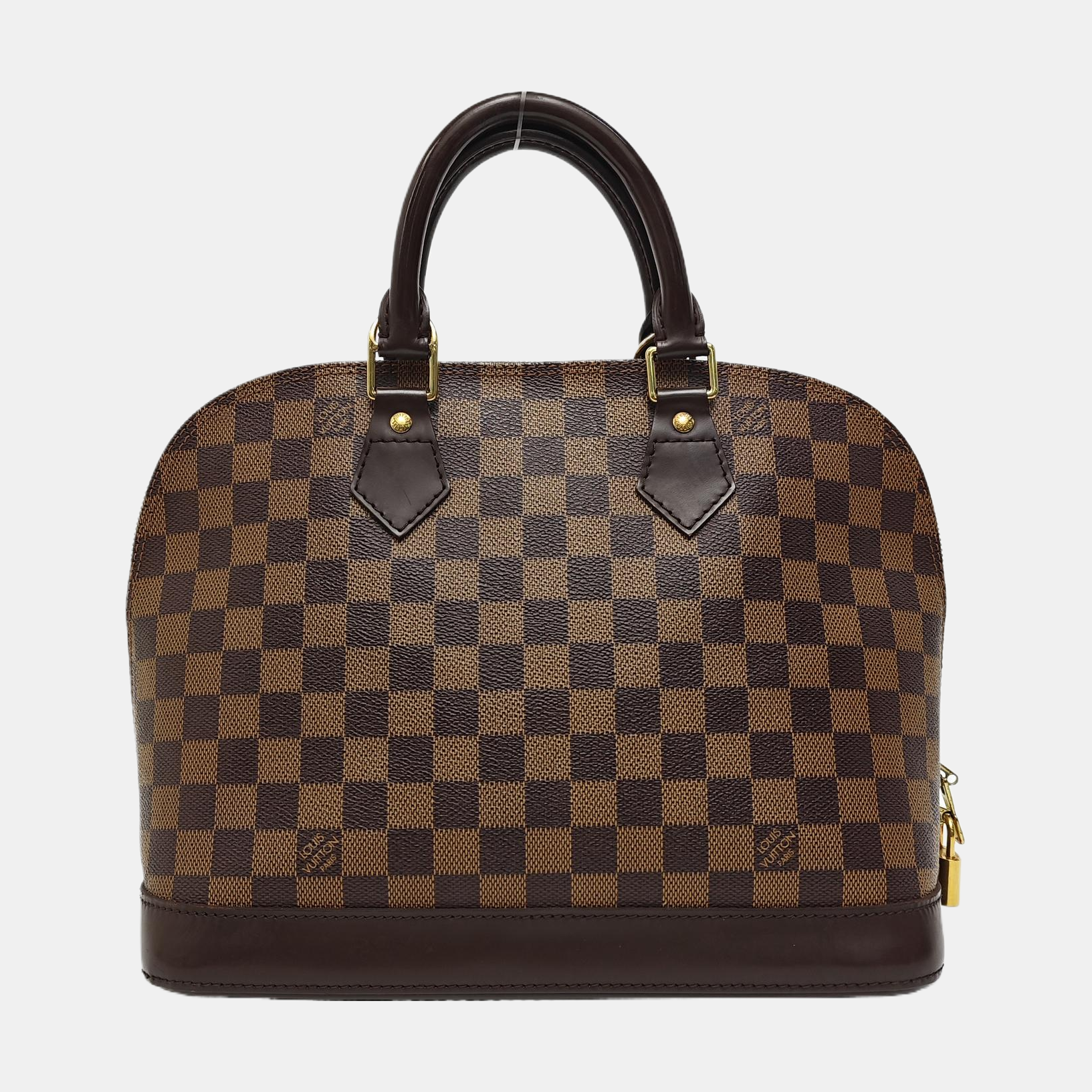 ALMA PM Damier Ebene Coated Canvas Brown