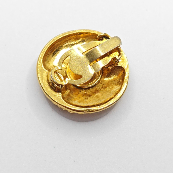 Metal Gold Clip On Earrings