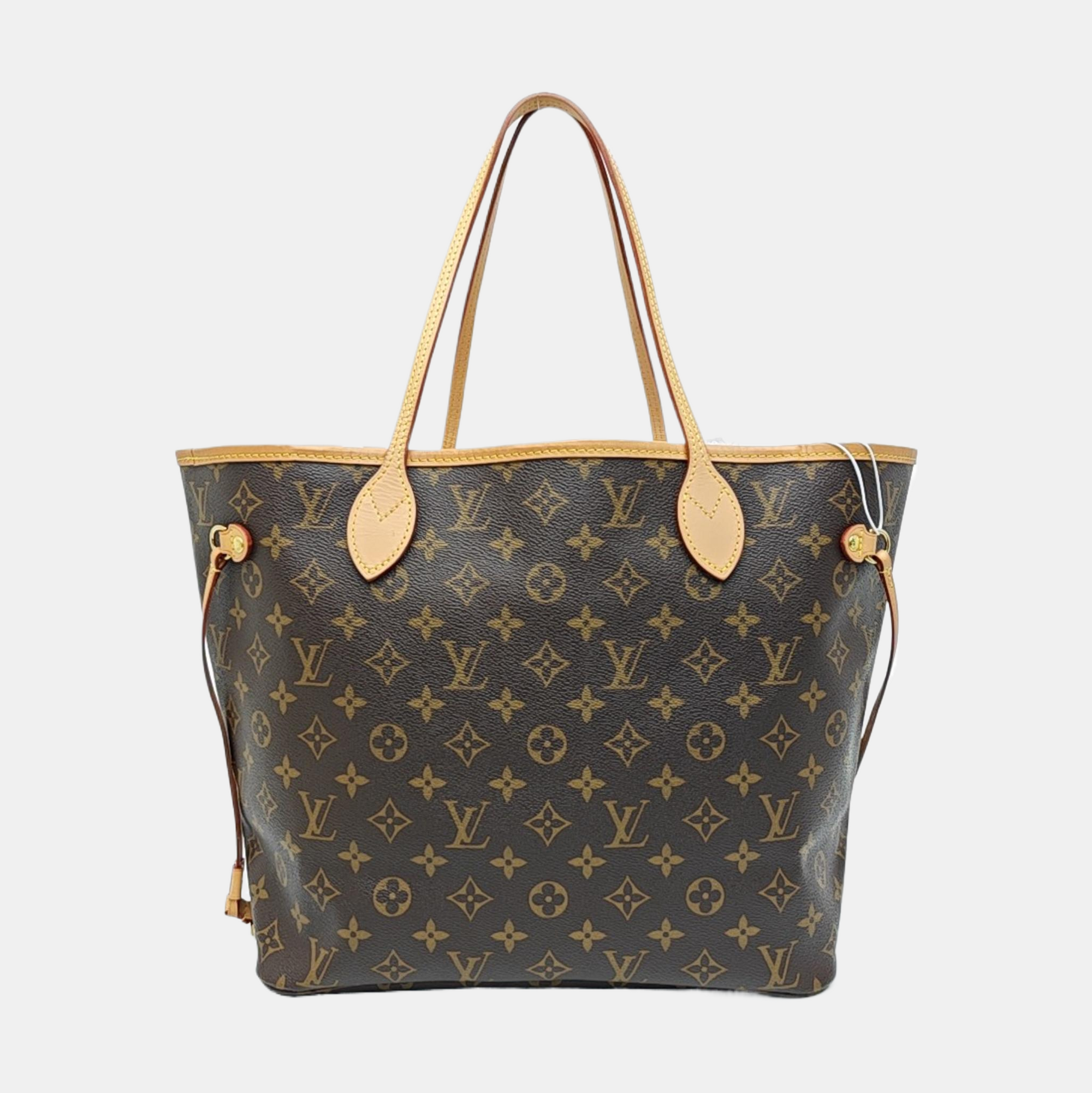NEVERFULL MM Monogram Coated Canvas Brown