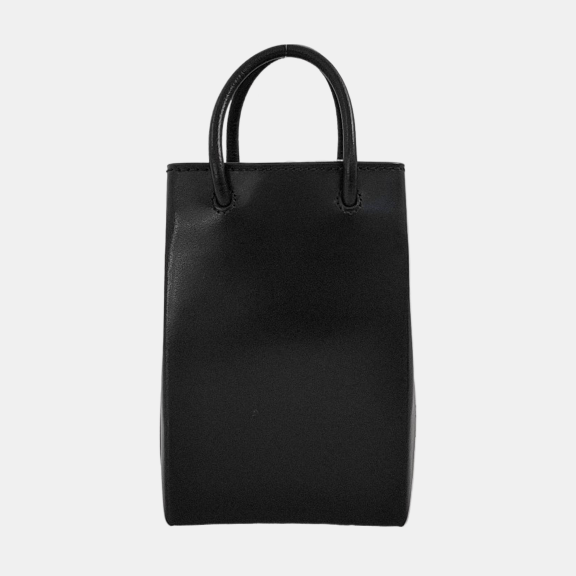 Shopping Bag Calfskin Black