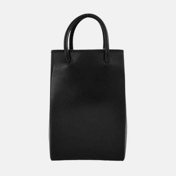 Shopping Bag Calfskin Black