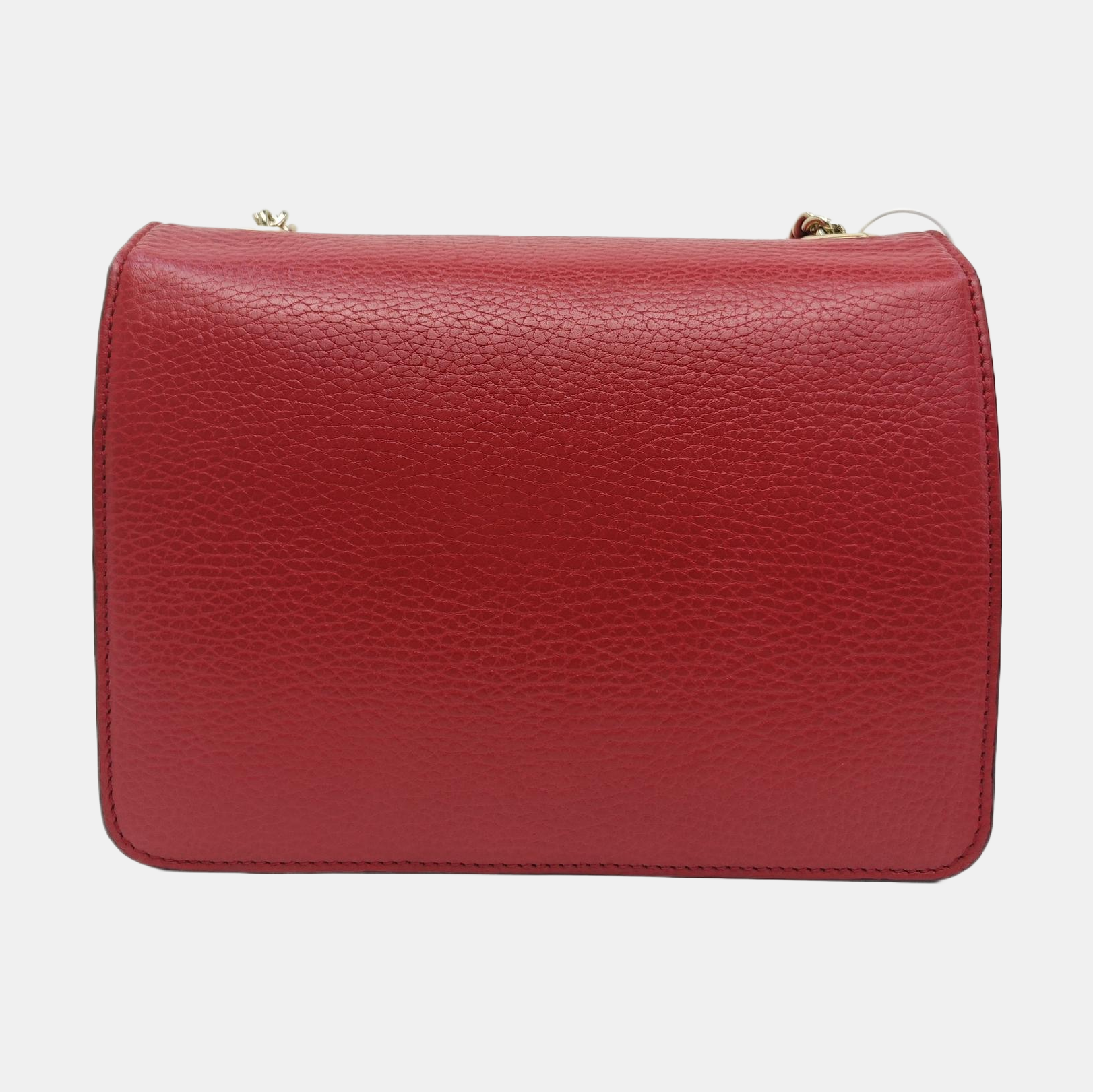 Interlocking G Small Calfskin Red