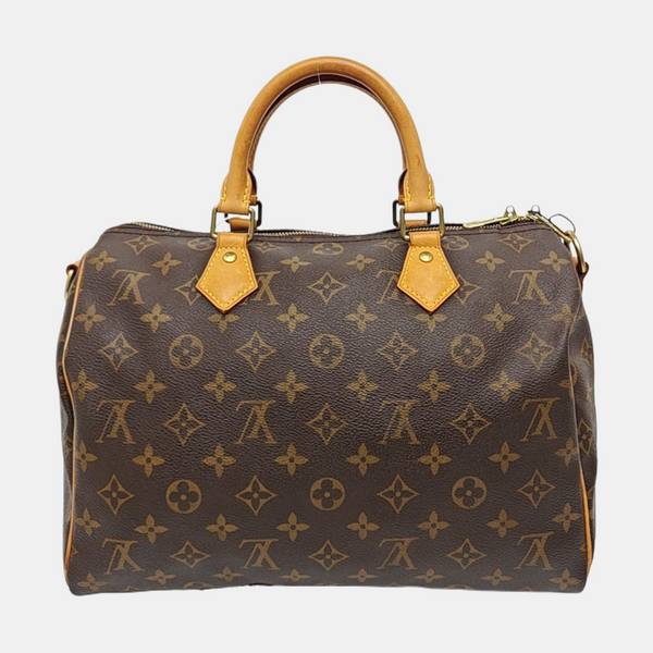 SPEEDY 30 Monogram Coated Canvas Brown