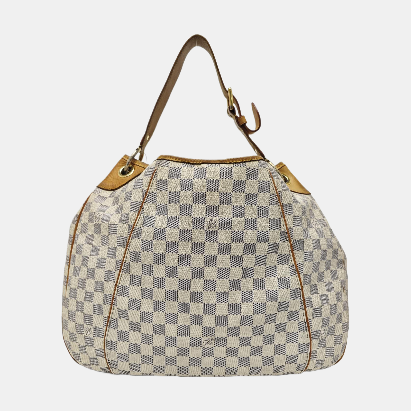 GALLIERA GM Damier Azur Coated Canvas White