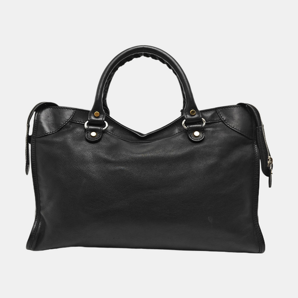Metal Plate Classic City Lambskin Black