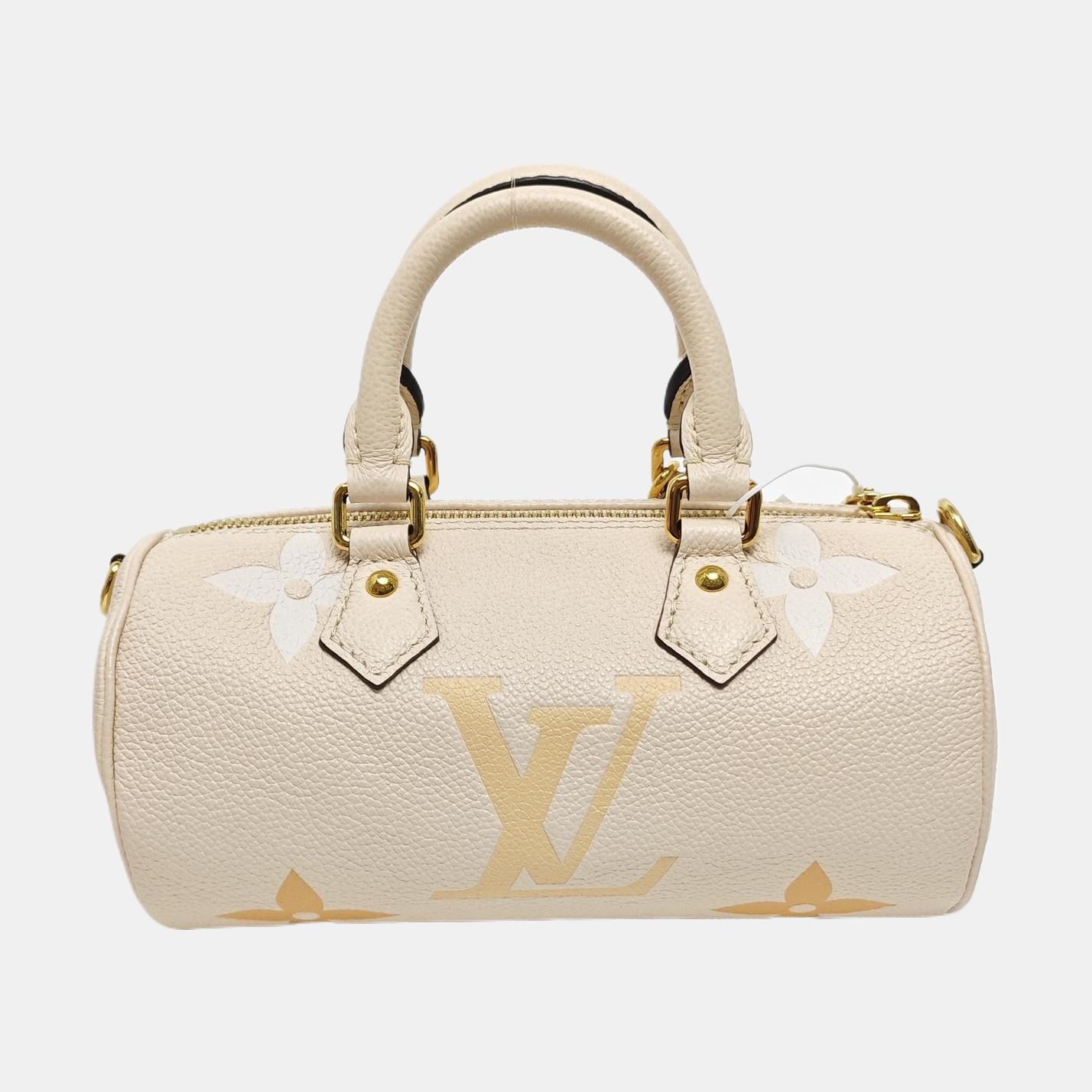 PAPILLON PM Monogram Calfskin White