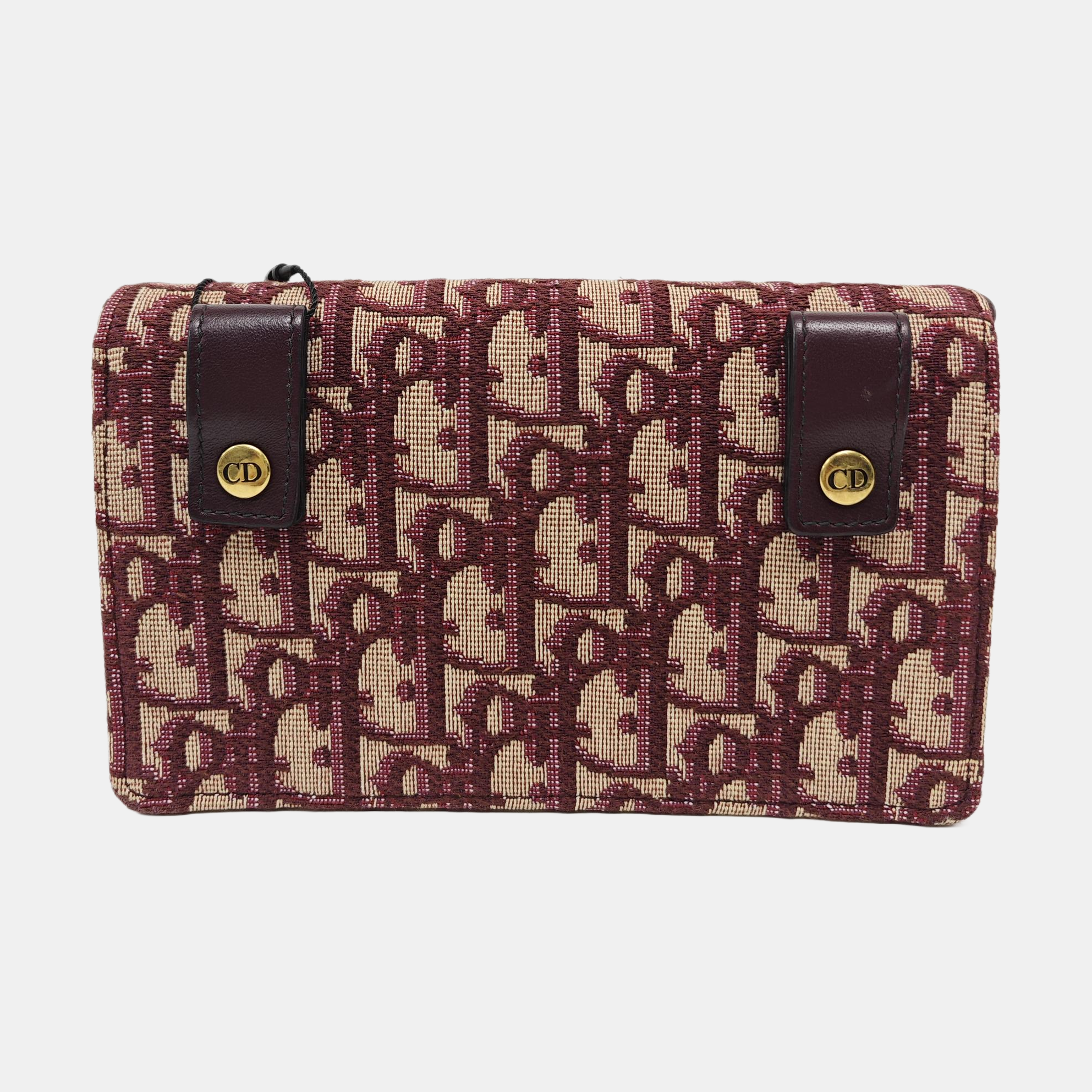 Saddle Mini Oblique Canvas Red