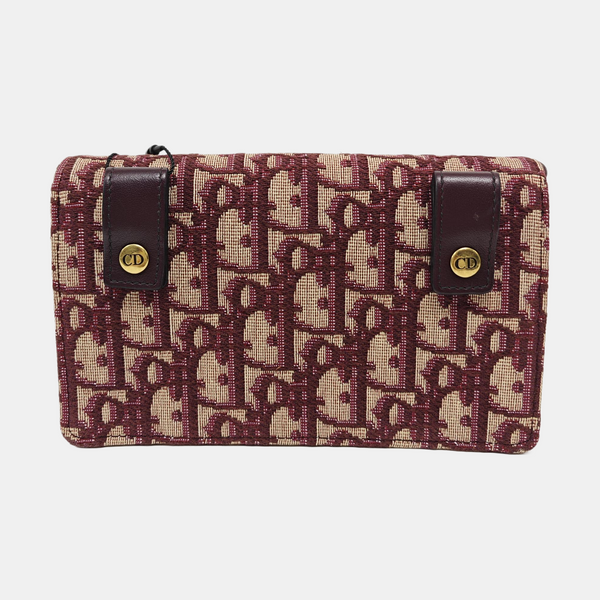 Saddle Mini Oblique Canvas Red