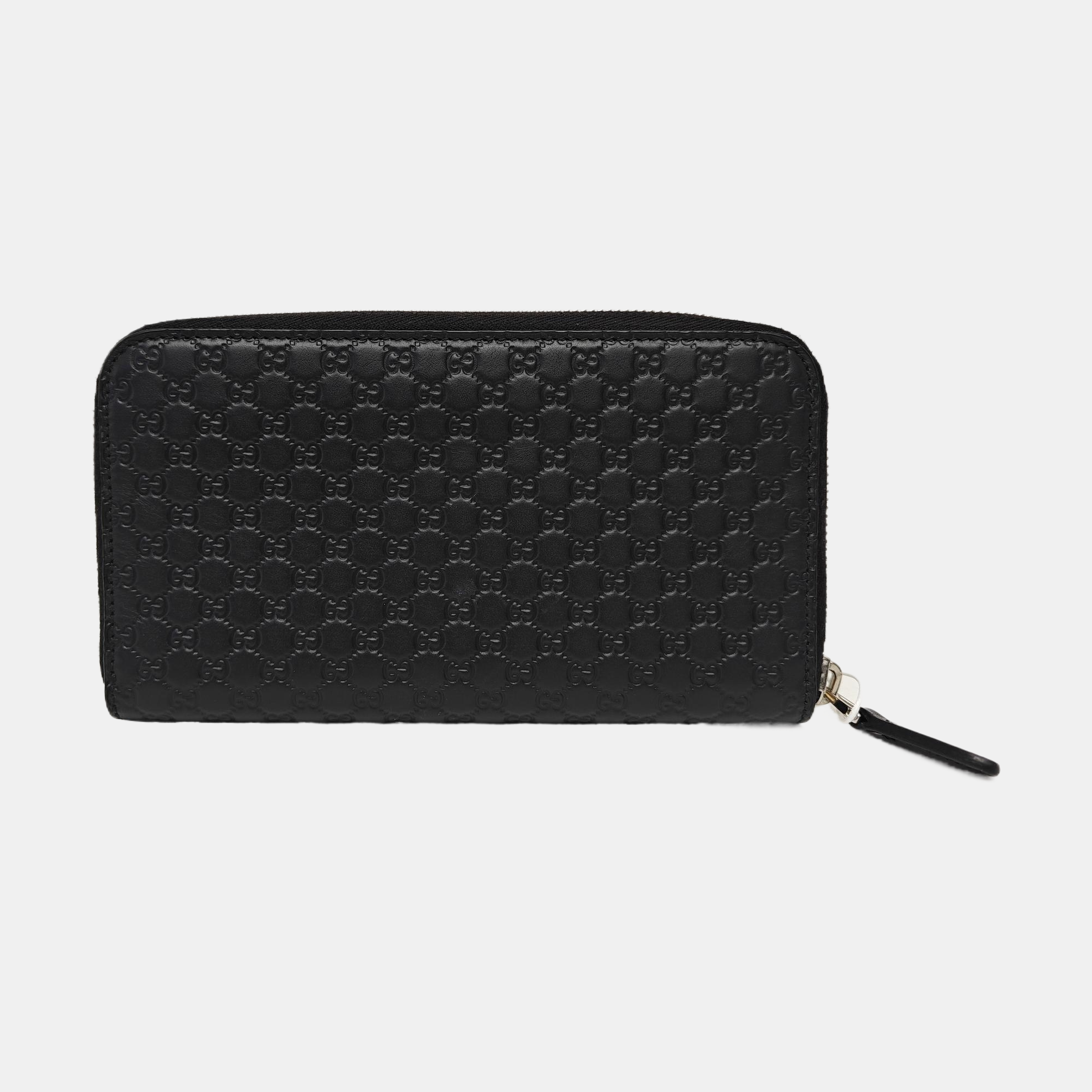 Signature Monogram Calfskin Black Wallet