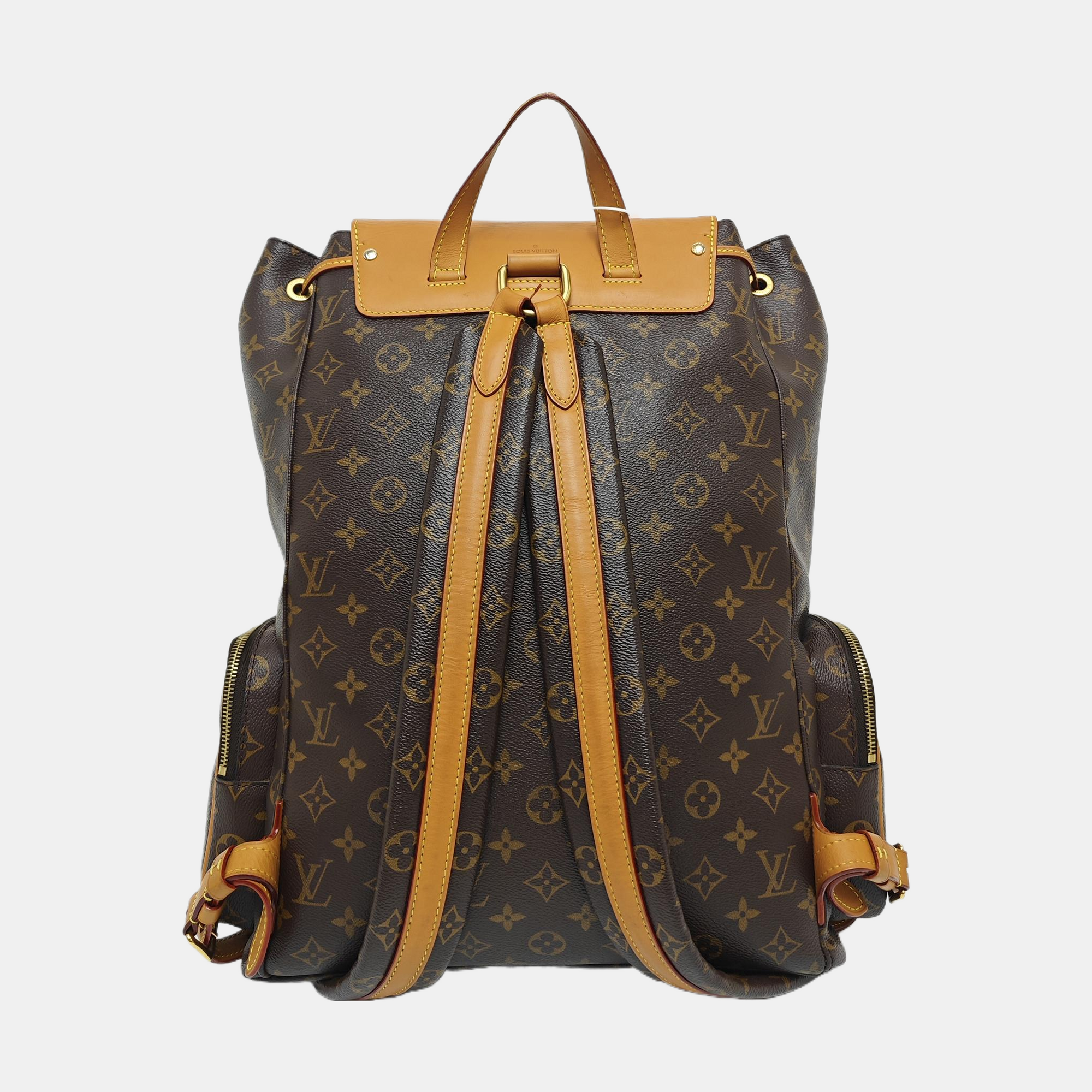 TRIO Monogram Coated Canvas Brown