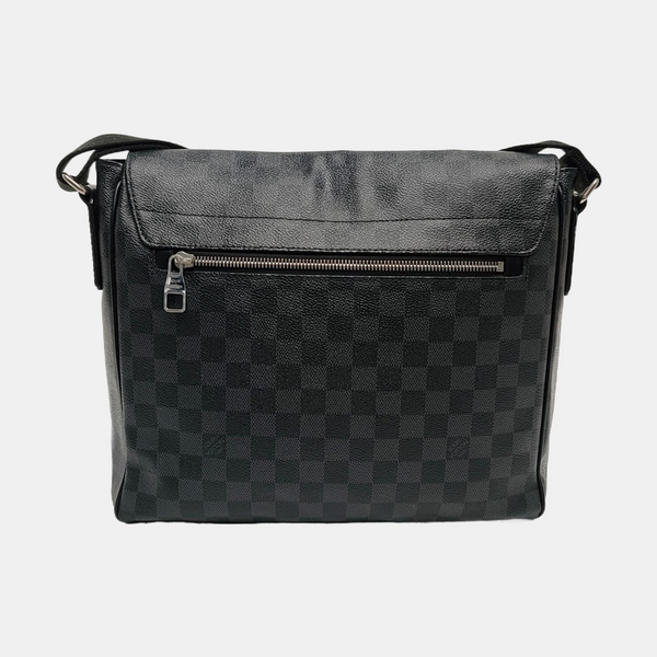 DISTRICT MM Damier Graphite Coated Canvas Gray