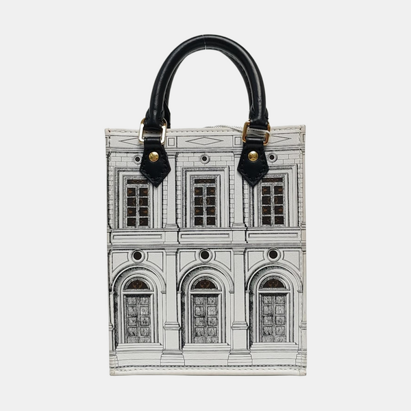 SAC PLAT Mini Calfskin White
