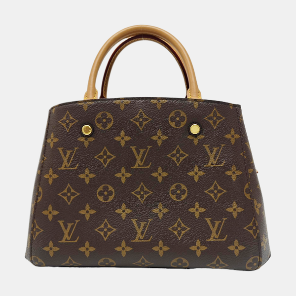 MONTAIGNE Monogram Coated Canvas Brown