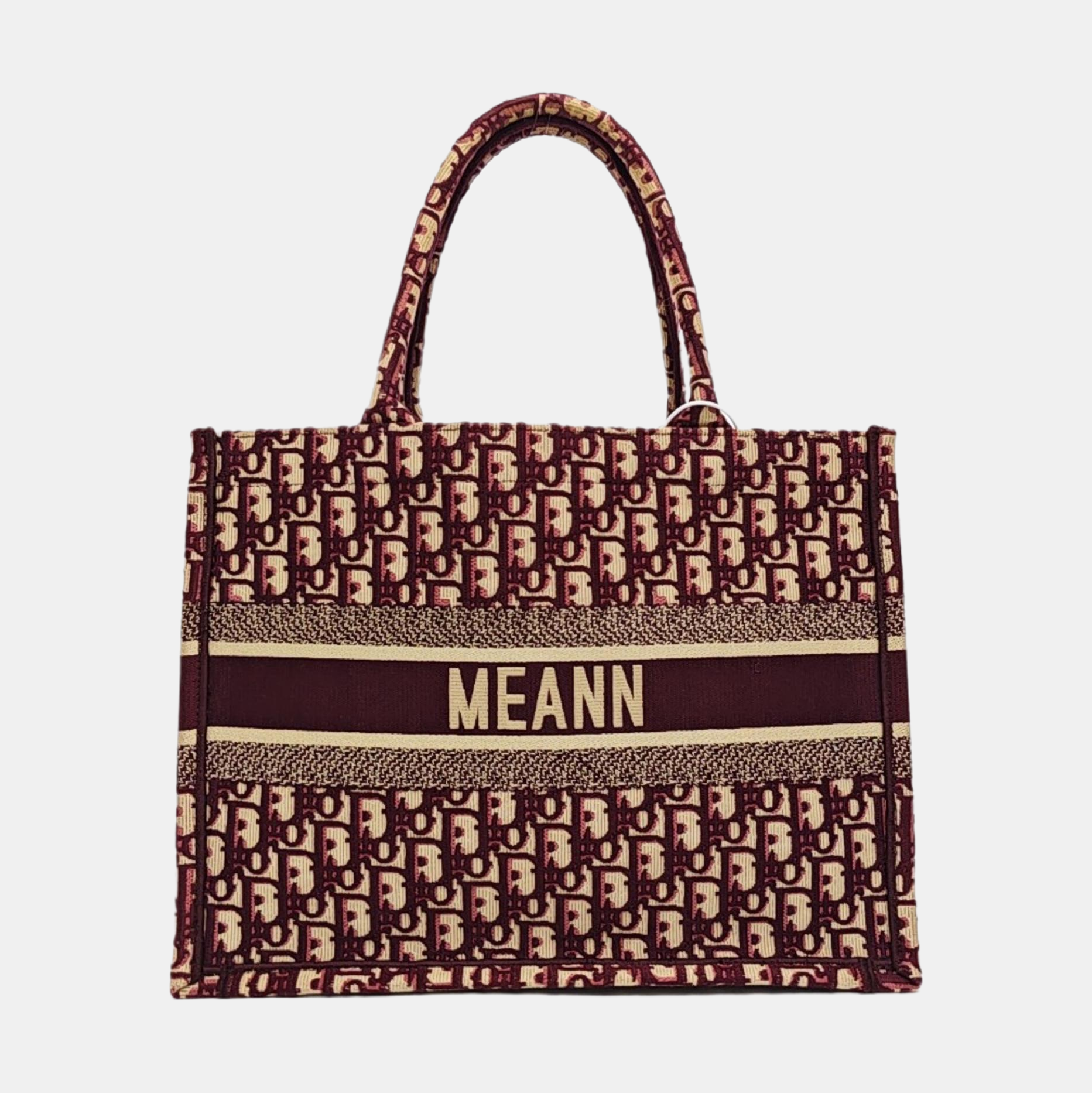Book Tote Medium Oblique Canvas Red