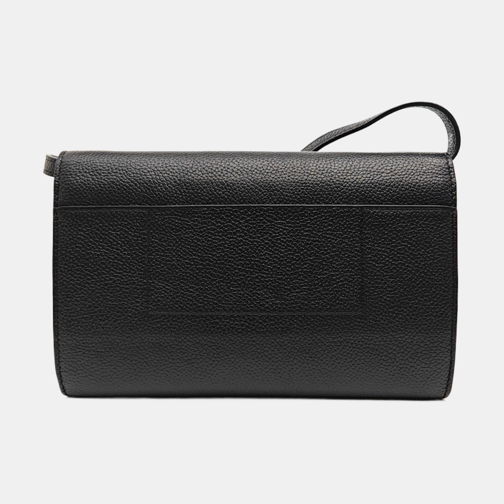 Calfskin Shoulder Bag Black
