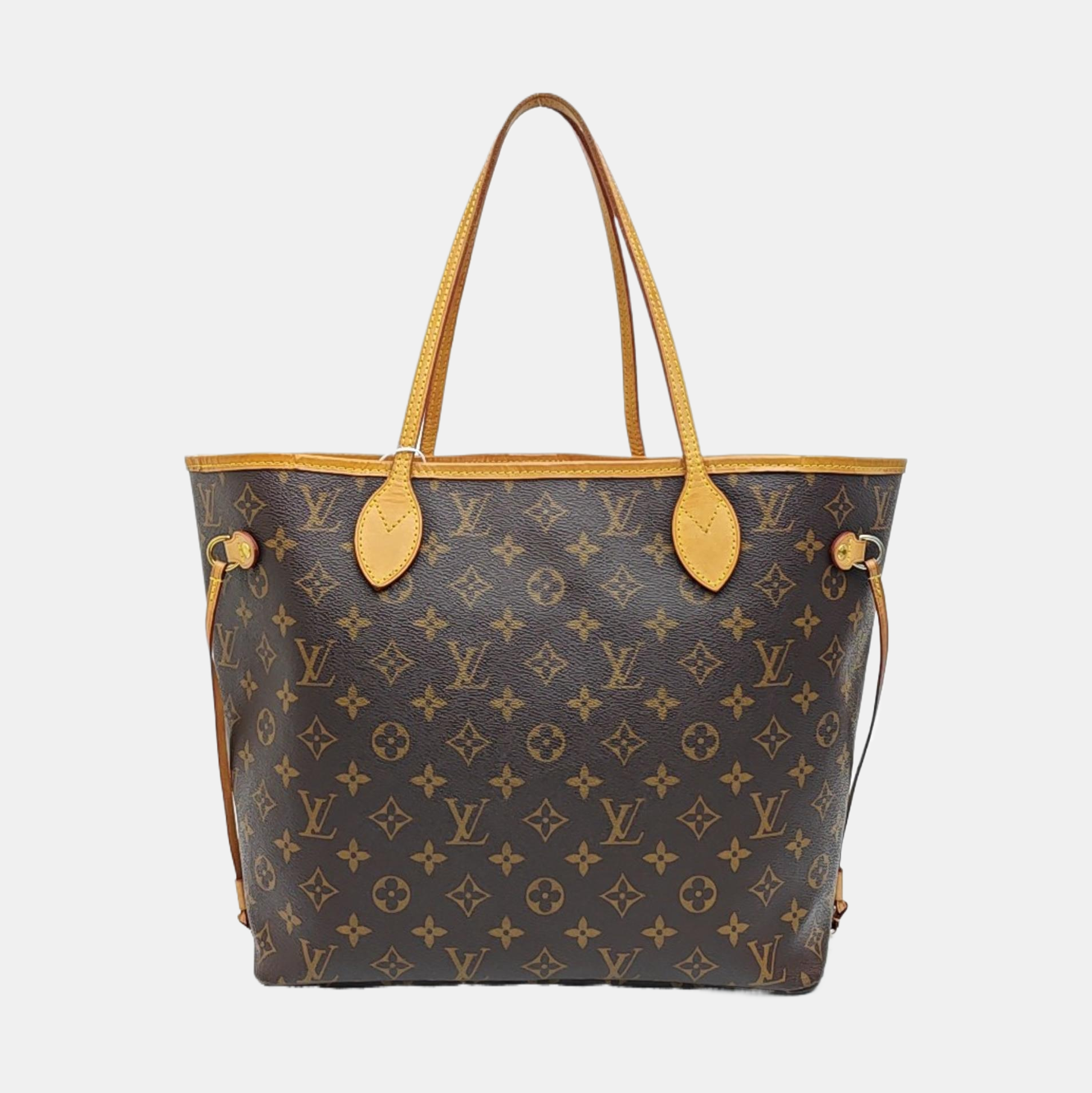 NEVERFULL MM Monogram Coated Canvas Brown