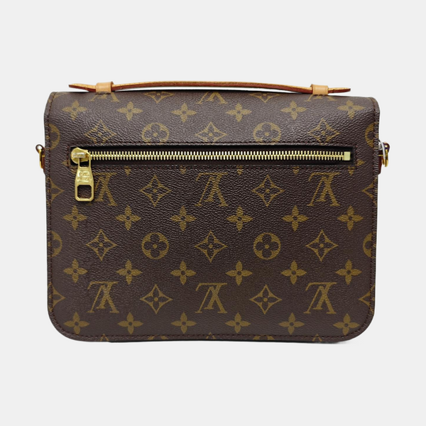 MÉTIS MM Monogram Coated Canvas Brown