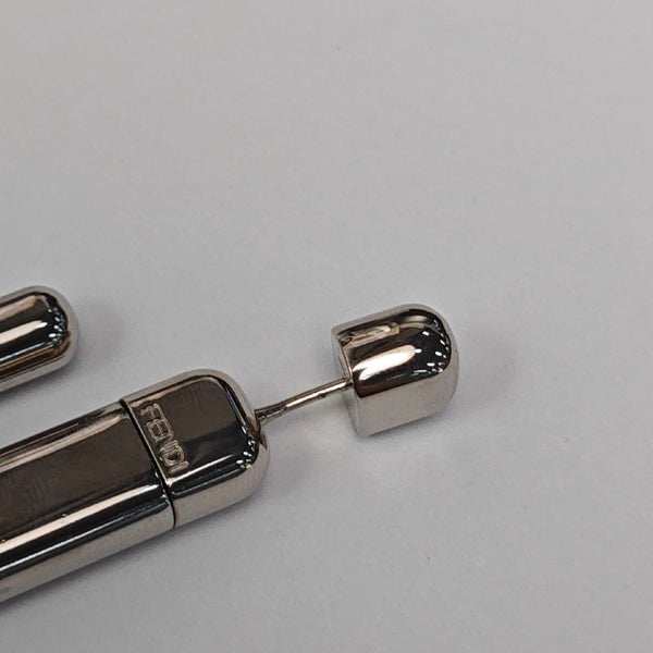 Metal Silver Stud Earrings