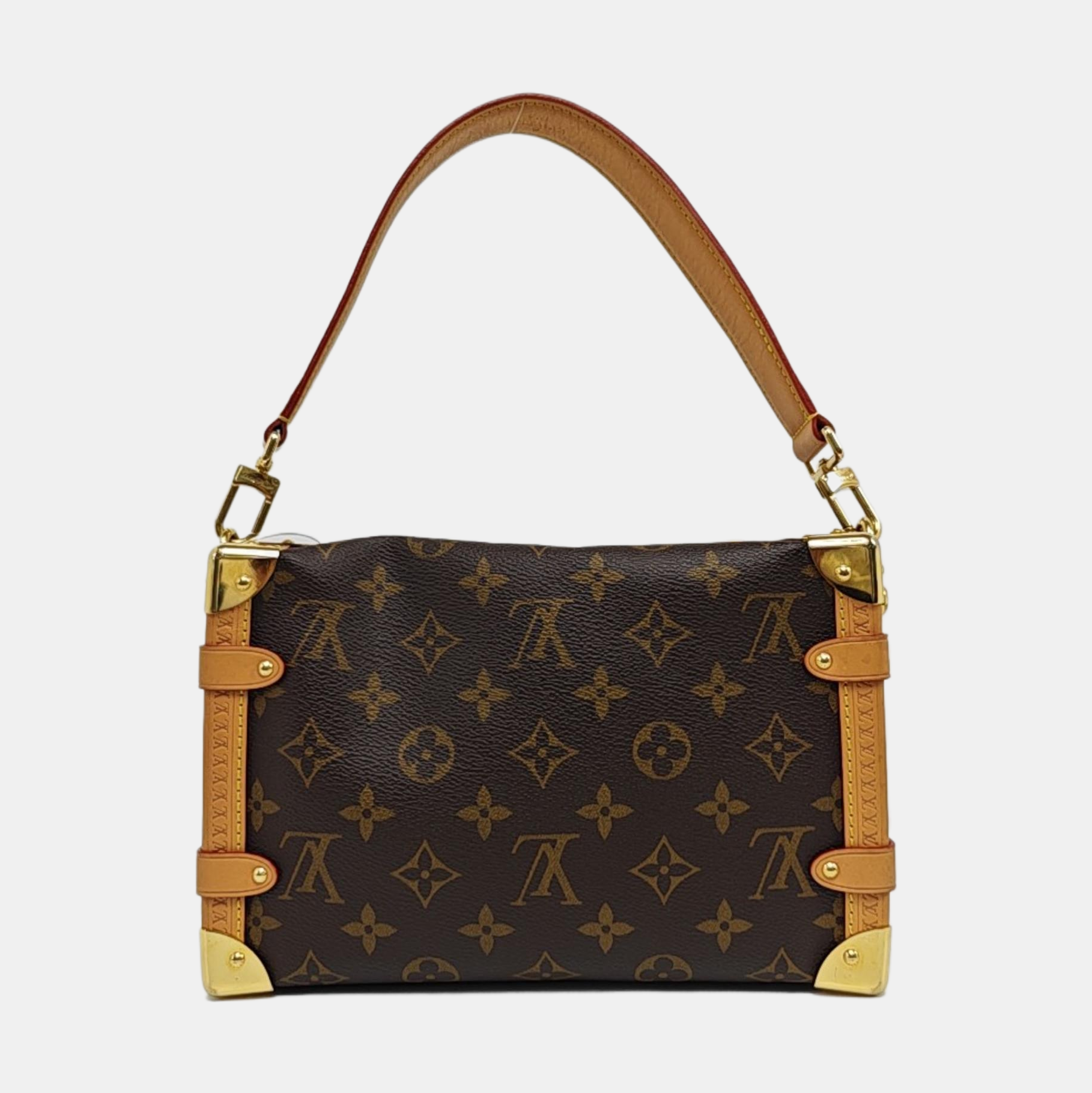 SIDE TRUNK MM Monogram Coated Canvas Brown