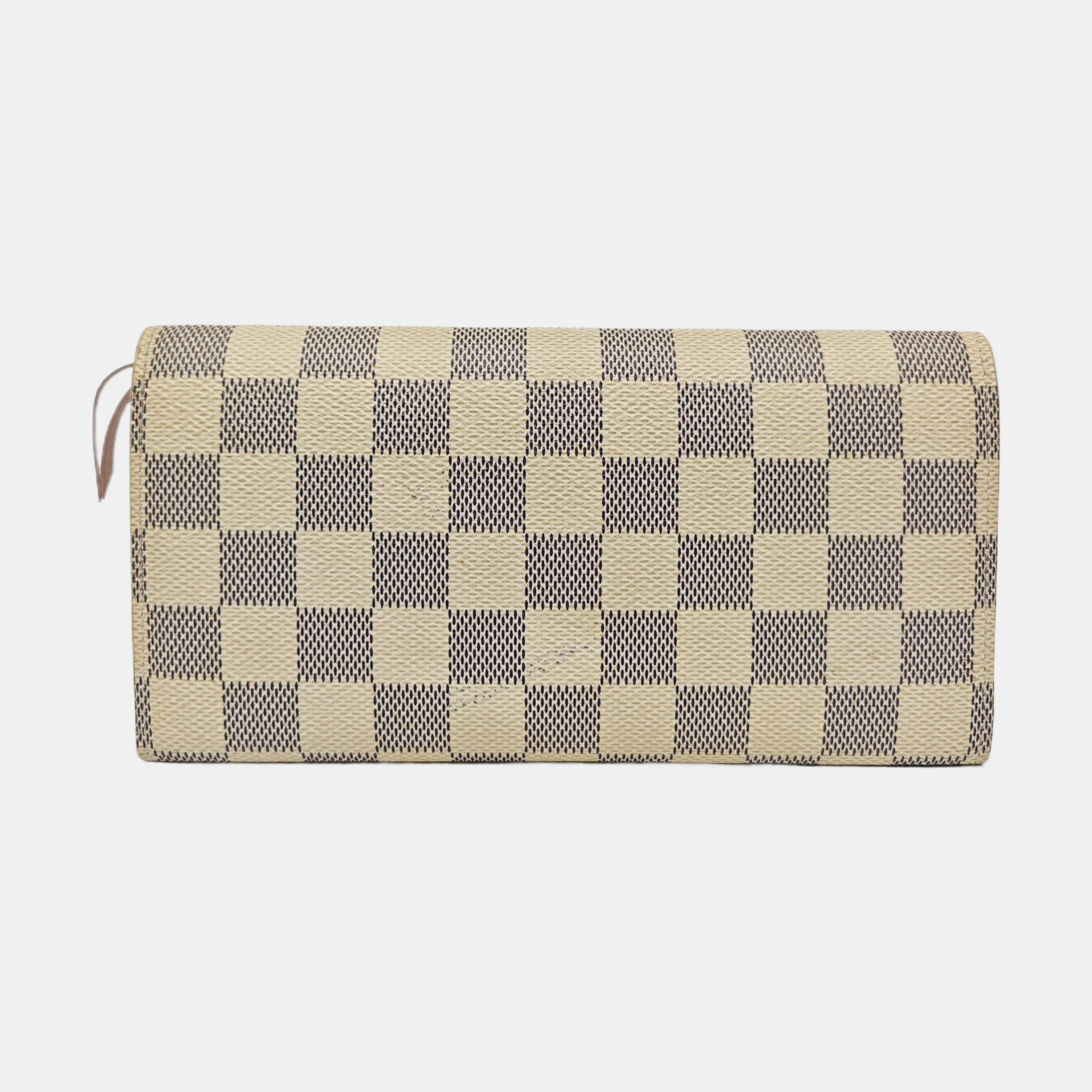 EMILIE Damier Azur Coated Canvas White Wallet