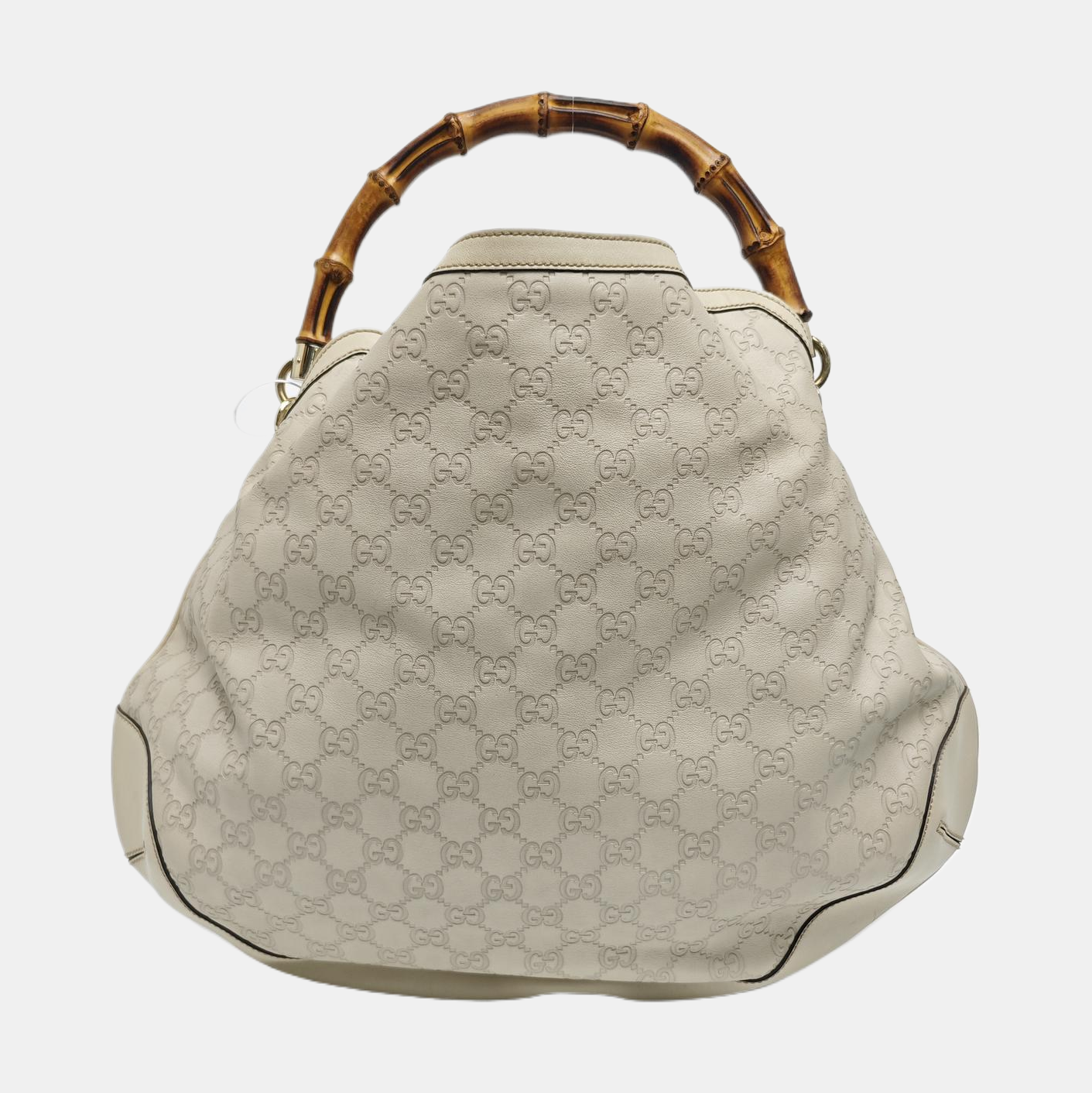 Bamboo 1947 Large Monogram Calfskin Beige