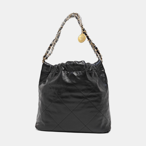 CHANEL 22 Small Quilted Calfskin Black